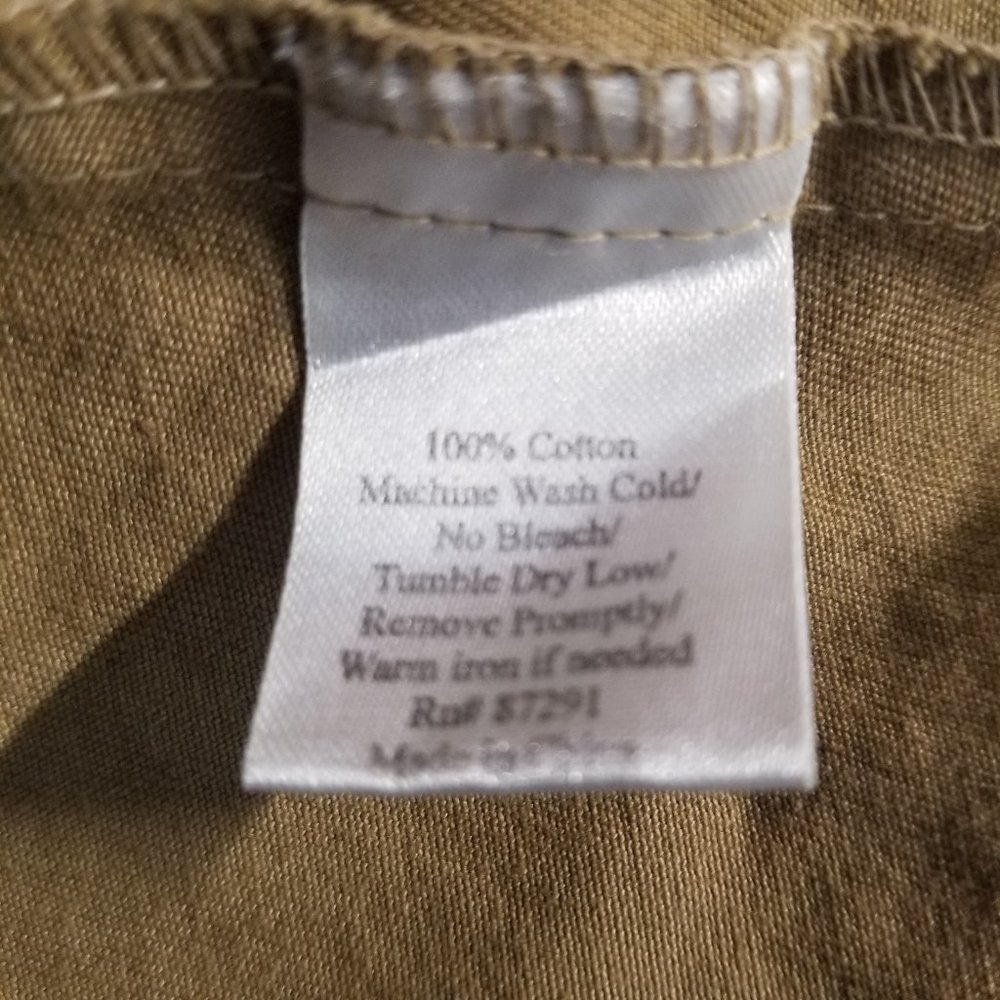 Johnny Was Tan Button Down Embroidered Jacket Size Small - Picture 8 of 9